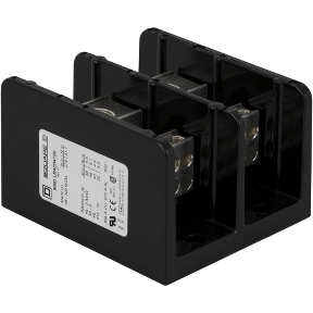 Schneider Electric Power Distribution Block; 335A; 600VAC; 2-Pole; Box Terminals; 1/8 Line/Load Terminal Openings; Panel Mount